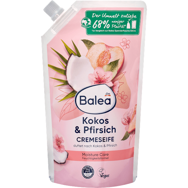 Cremeseife Pfirsich & Kokos Nachfüllpack Balea