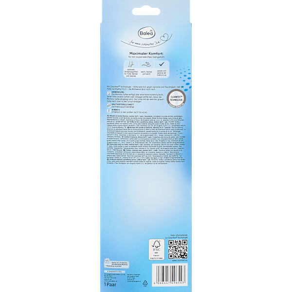 Einlegesohlen Memory Foam, Gr. 42/43 (1 Paar) Balea