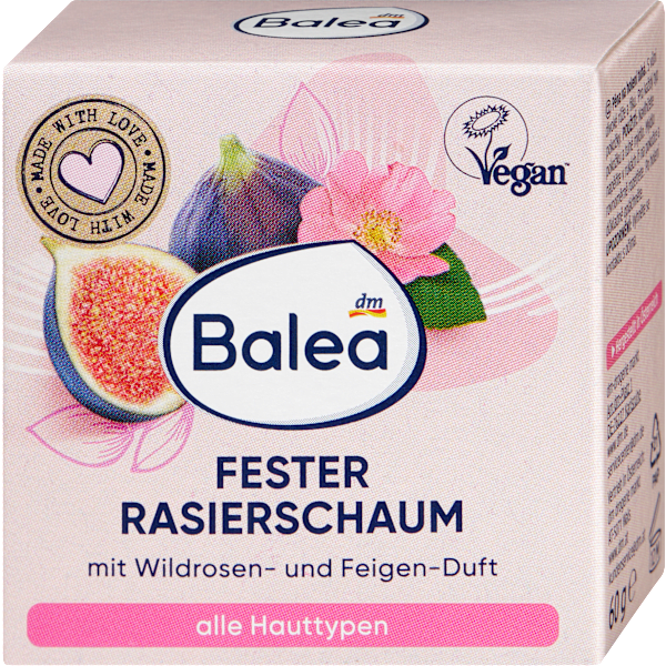 Fester Rasierschaum Wildrose Balea