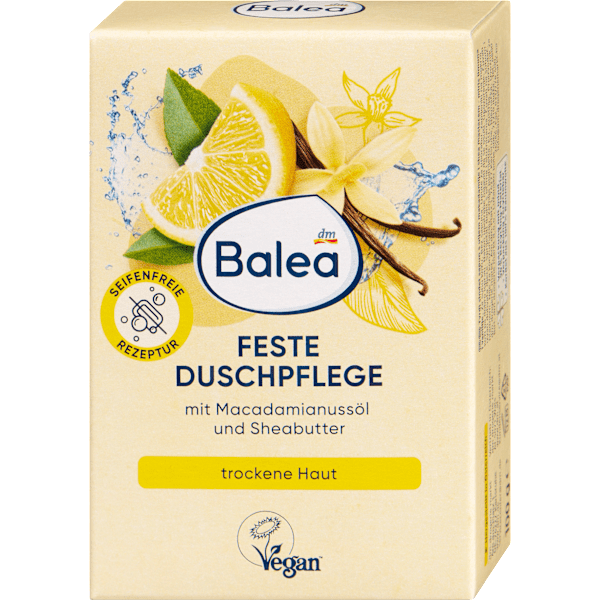Festes Duschgel Vanille & Zitrone Balea