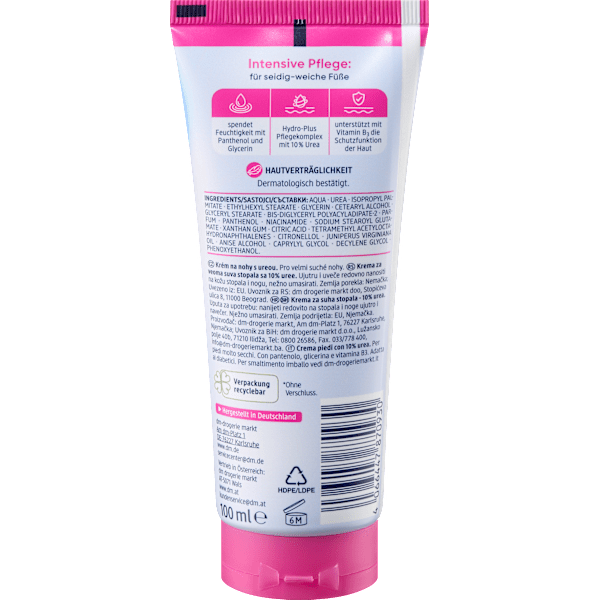 Fußcreme mit Urea Balea