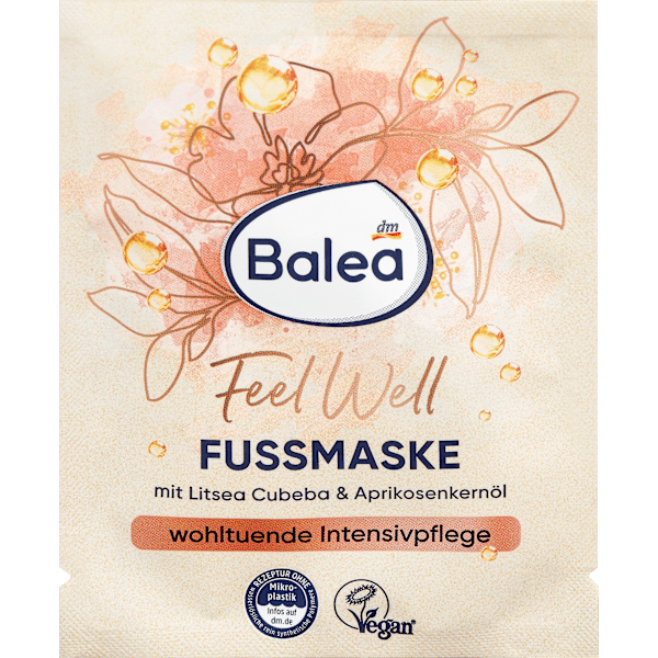 Fußmaske Feel Well Litsea Cubeba & Aprikosenkernöl Balea