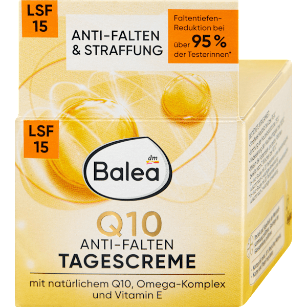 Gesichtscreme Anti-Falten Q10 LSF 15 Balea