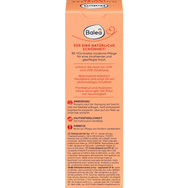 Gesichtscreme be you moisturizer, LSF 30 Balea