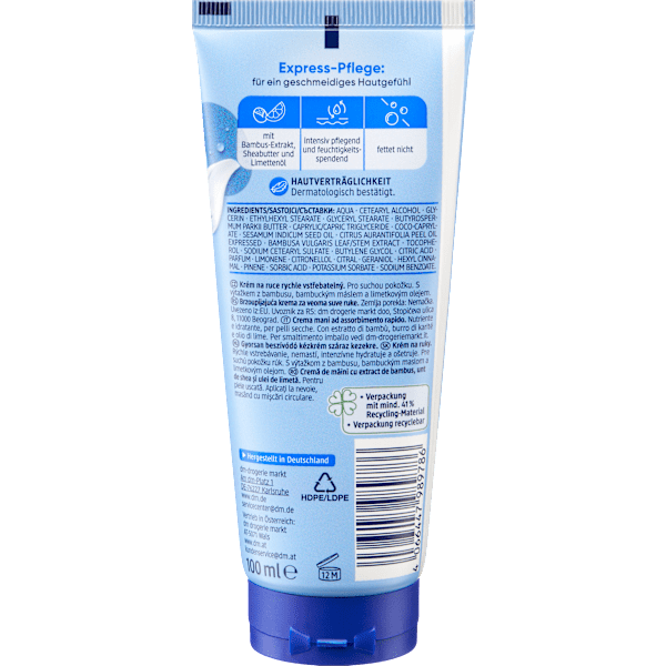 Handcreme schnell einziehend, trockene Haut Balea
