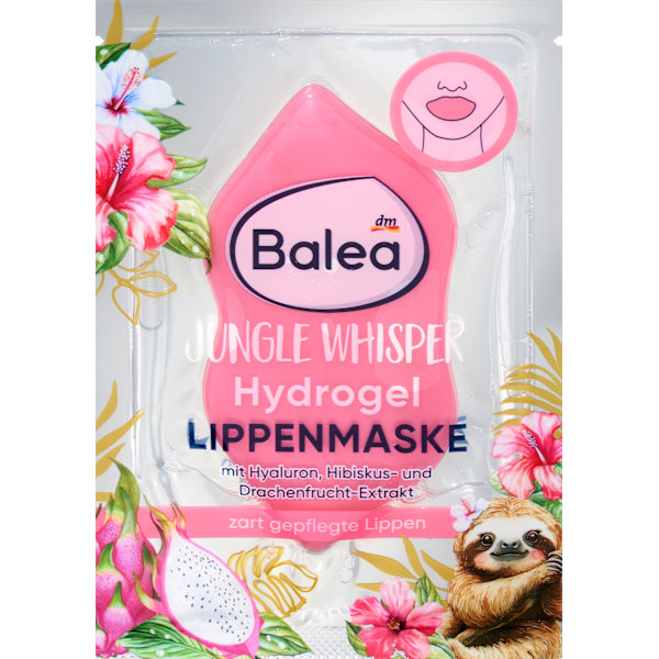 Lippenmaske Hydrogel rosa, Jungle Whisper Balea