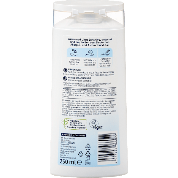 Conditioner Ultra Sensitive Balea med