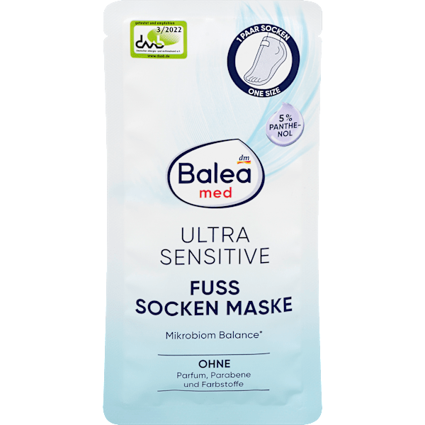 Fußmaske Socken Ultra Sensitive, (1 Paar) Balea med
