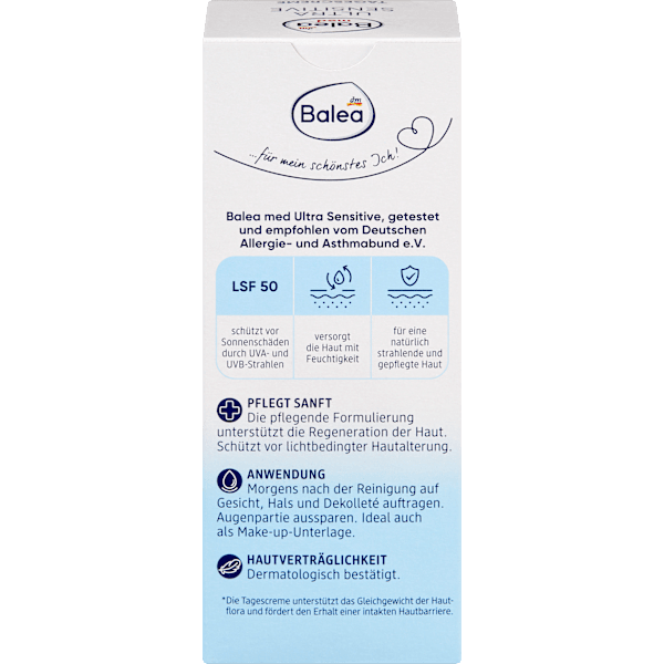 Gesichtscreme ultra sensitive LSF 50 Balea med