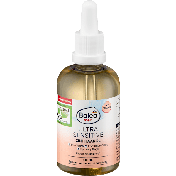 Haaröl Ultra Sensitive 3in1 Balea med