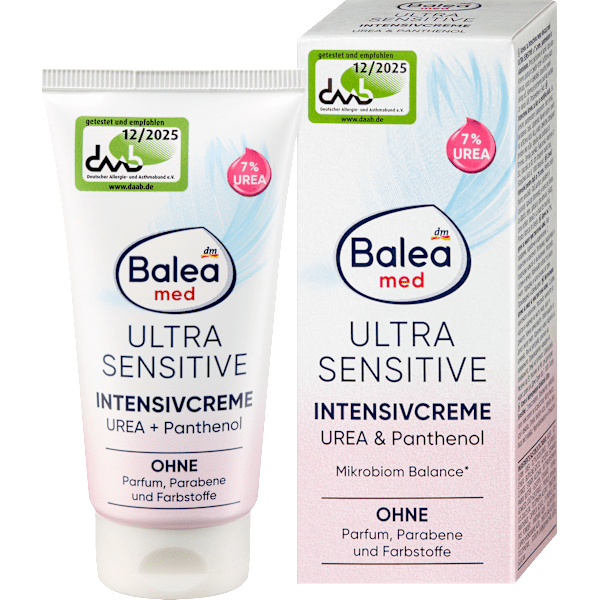 Intensivcreme Ultra Sensitive 7% Urea + Panthenol Balea med