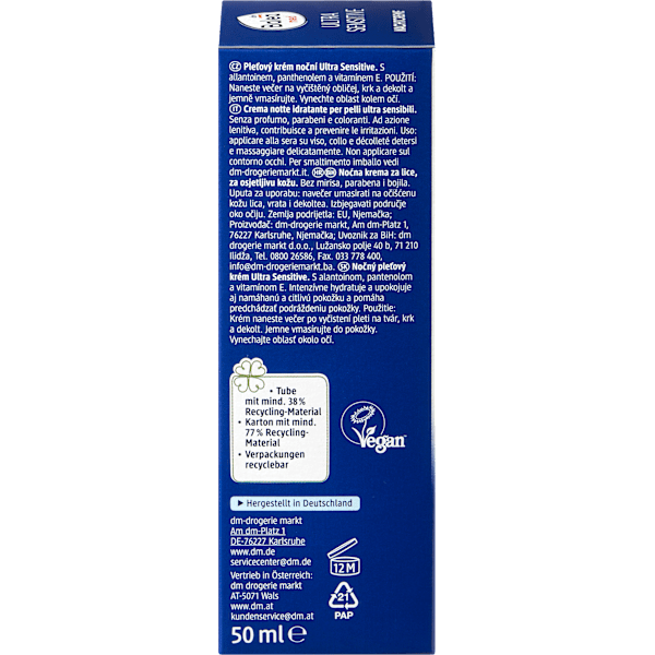 Nachtcreme Ultra Sensitive Balea med