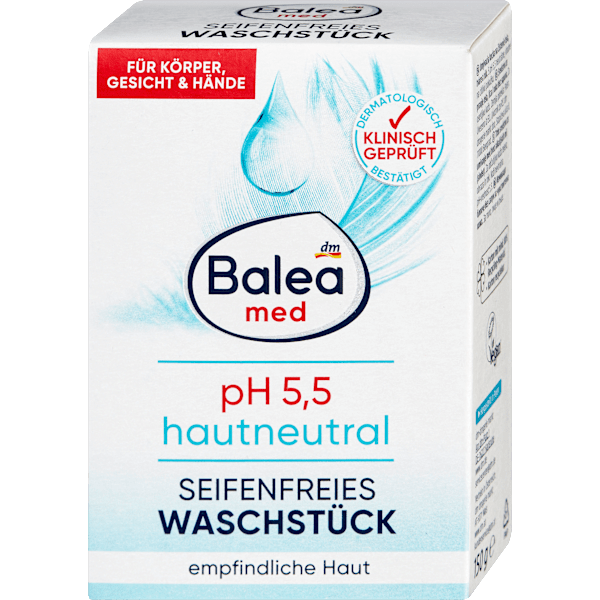seifenfreies Waschstück hautneutral Balea med