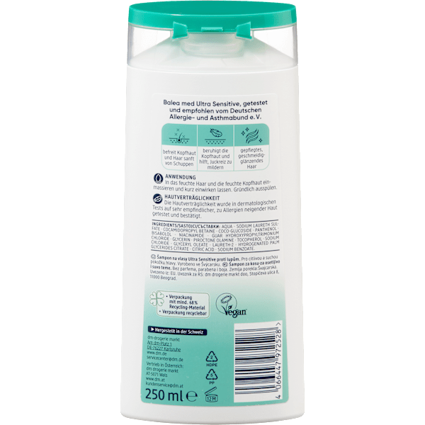 Shampoo Anti-Schuppen Ultra Sensitive Balea med