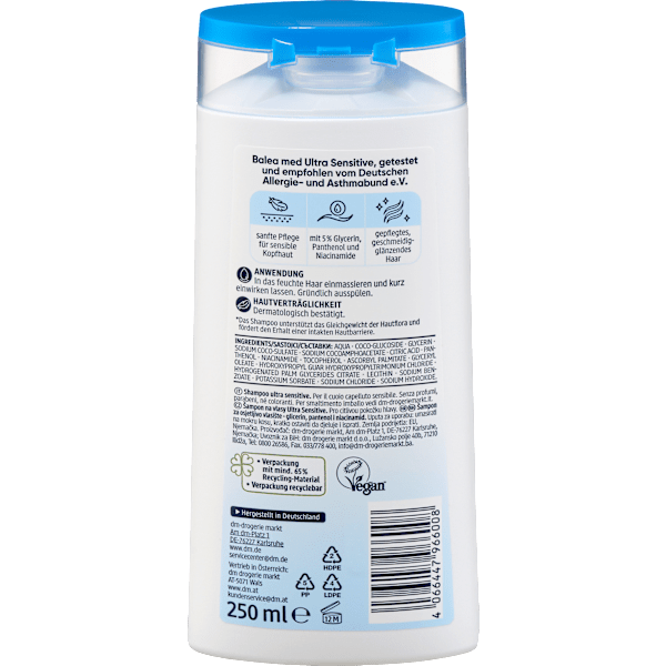 Shampoo Ultra Sensitive Balea med