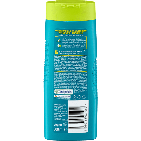 Duschgel Ocean Ride 3in1 Balea MEN