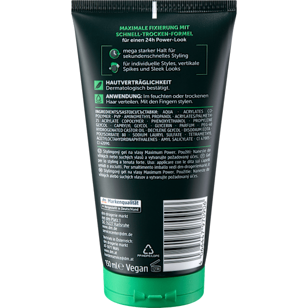 Haargel Maximum Power Balea MEN