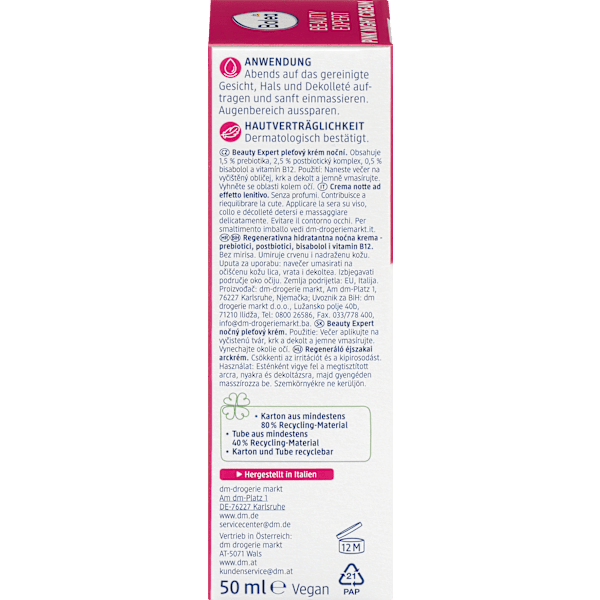 Nachtcreme Beauty Expert Pink Night Balea