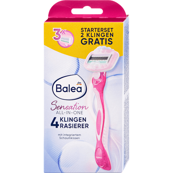 Rasierer 4-Klingen Sensation Vorteilspack Balea