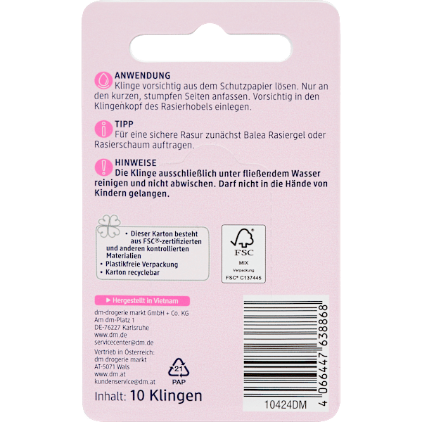 Rasierklingen Purity Balea