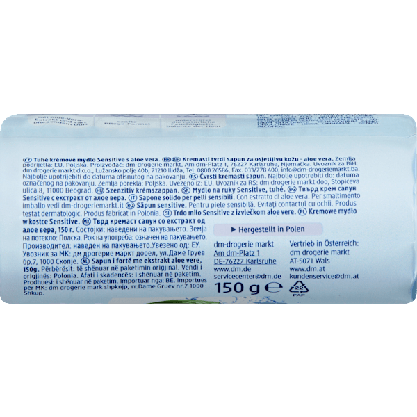 Seifenstück, Cremeseife sensitive Balea