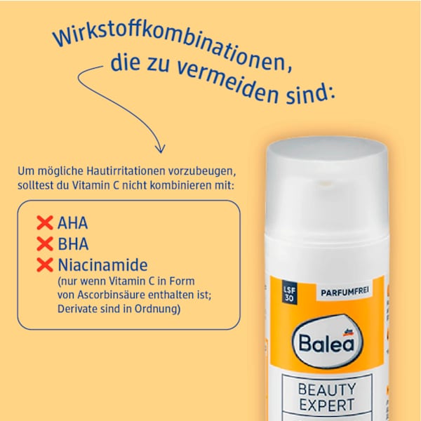 Serum Beauty Expert Vitamin C Serum-Creme LSF 30 Balea
