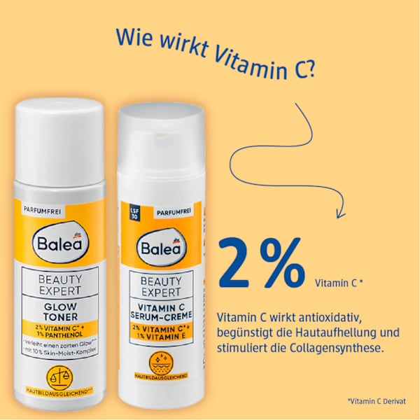 Serum Beauty Expert Vitamin C Serum-Creme LSF 30 Balea