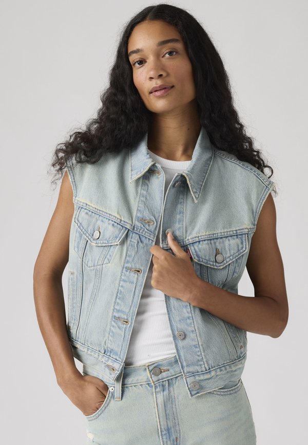 Levi's® SHRUNKEN 90S - Waistcoat - que pasa trucker