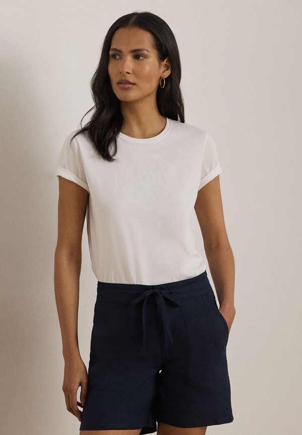 Lauren Ralph Lauren EMBROIDERED CREST COTTON JERSEY TEE
