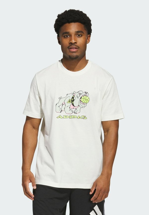 adidas Performance DAWG IN EM T - Print T-shirt - off white