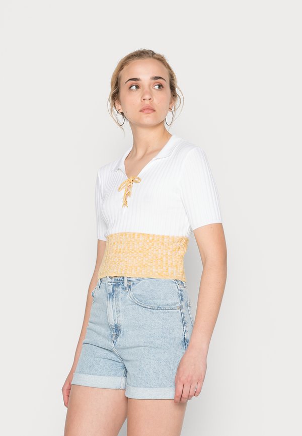 BDG Urban Outfitters BDG LATTICE FRONT TWO TONE TOP