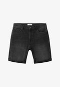 Mango Denim shorts - black denim