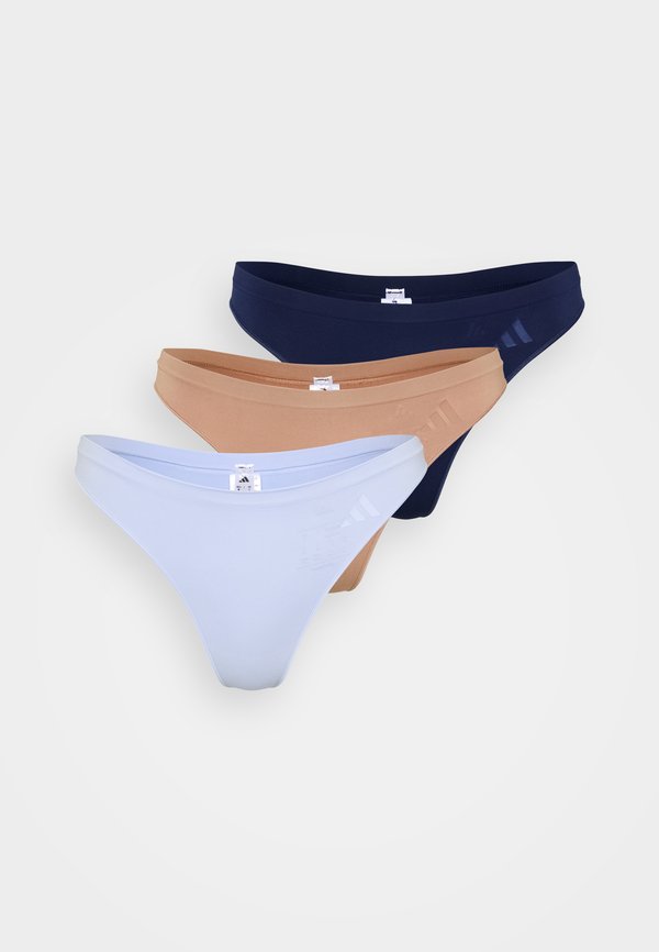 adidas Sportswear 3 PACK - Thong - purple/brown/dark blue