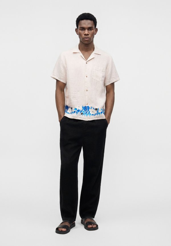 Bather PEARL LAWN CAMP SHIRT FLORAL EMBROIDERY
