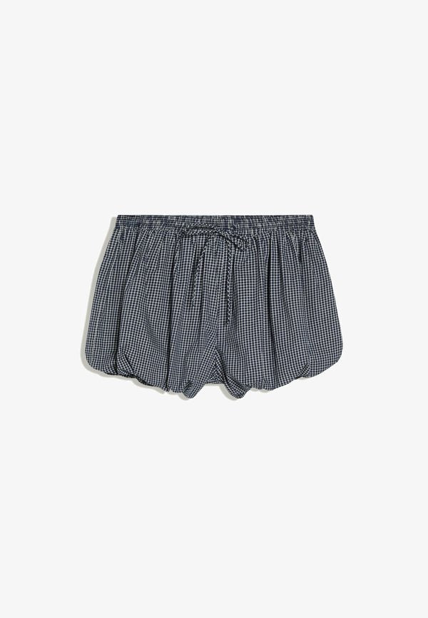 Bershka BALLOON POPLIN SKORT - SKORT - Shorts - dark blue