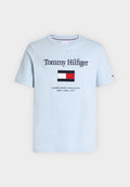 Tommy Hilfiger FLAG - Print T-shirt - sky blue