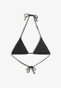Bershka TRIANGLE WITH RHINESTONES - Bikini top - black