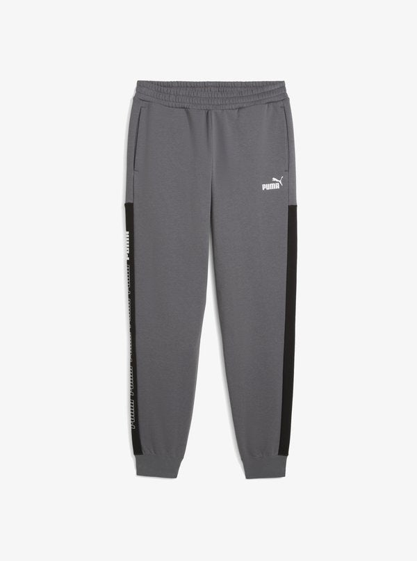 Puma AROUND THE BLOCK - Tracksuit bottoms - cool dark gray