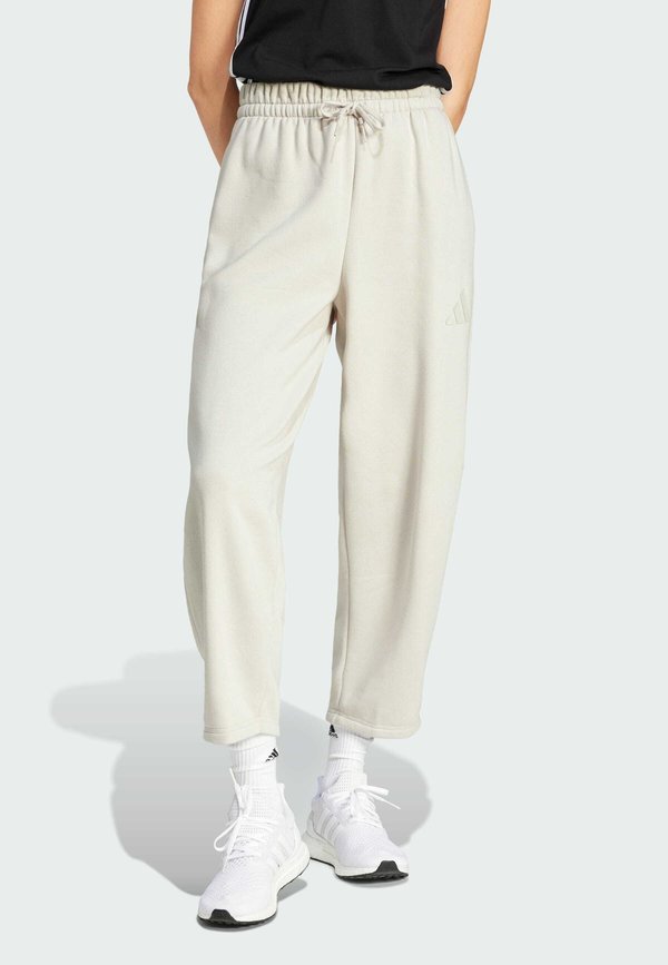adidas Sportswear ESSENTIALS CONTEMPORARY FLEECE BARREL LOOSE - Tracksuit bottoms - alumina