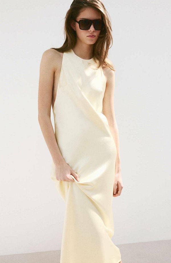 Mango ADULT - Day dress - light yellow