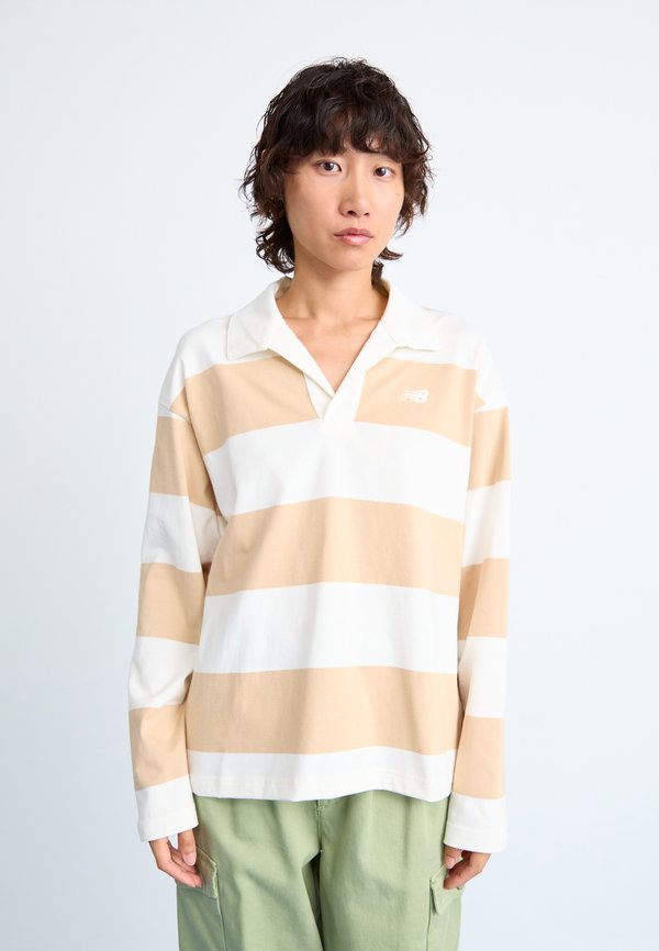 New Balance RUGBY LONG SLEEVE - Polo shirt - brown