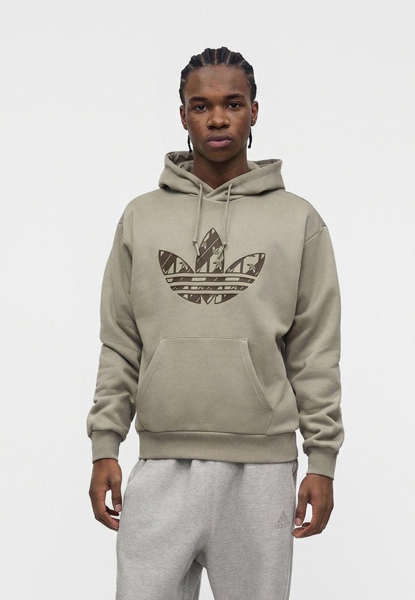 adidas Originals MONO HOODED - Hoodie - silver-coloured pebble