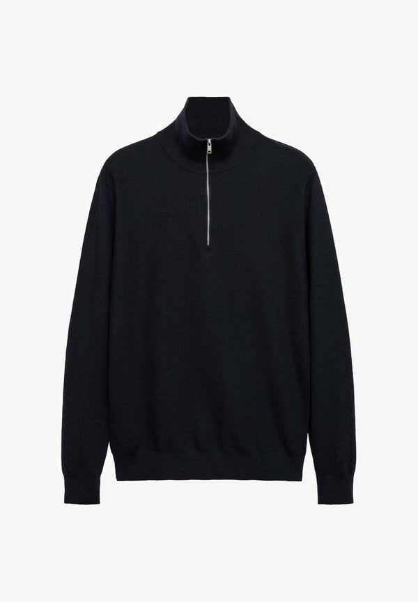 Mango WITH ZIPPER COLLAR - Jumper - royal blue