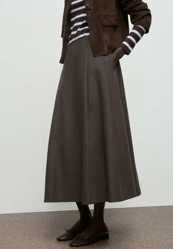 Mango A-line skirt - brown