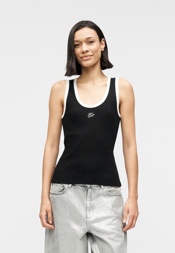KARL LAGERFELD AUTOGRAPH LOGO TANK