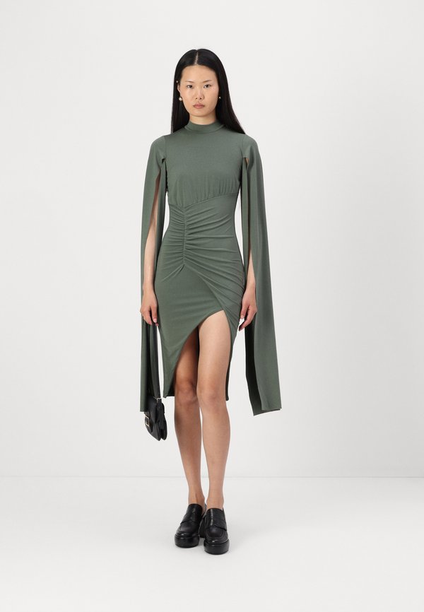 WAL G. DOHA OPEN SLEEVE SLINKY DRESS