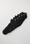 Puma QUARTER PLAIN UNISEX 6 PACK - Sneaker socks - black