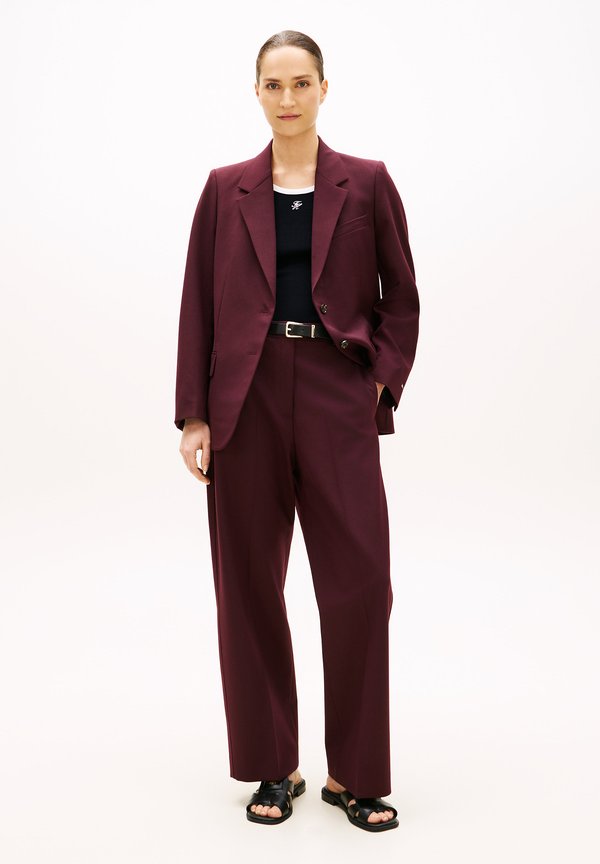 Tommy Hilfiger WOOL BLEND LOOSE STRAIGHT LEG TROUSERS