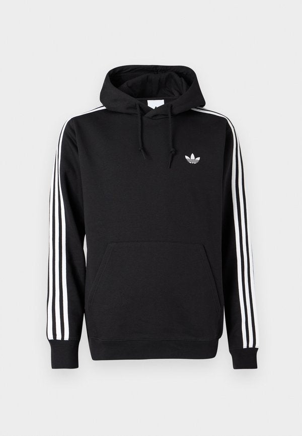 adidas Originals 3-STRIPES HOODY - Hoodie - black