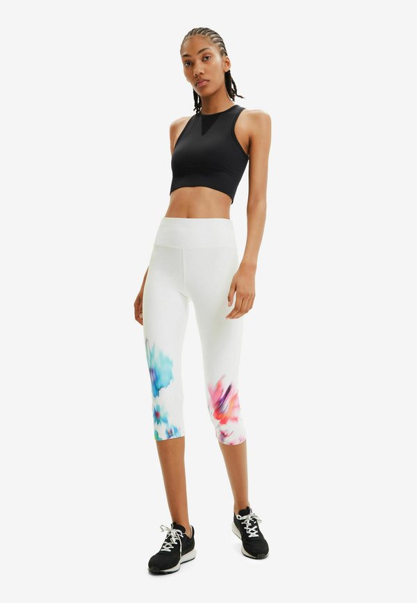 Desigual SPORT FLORAL CROPPED LEGGINGS